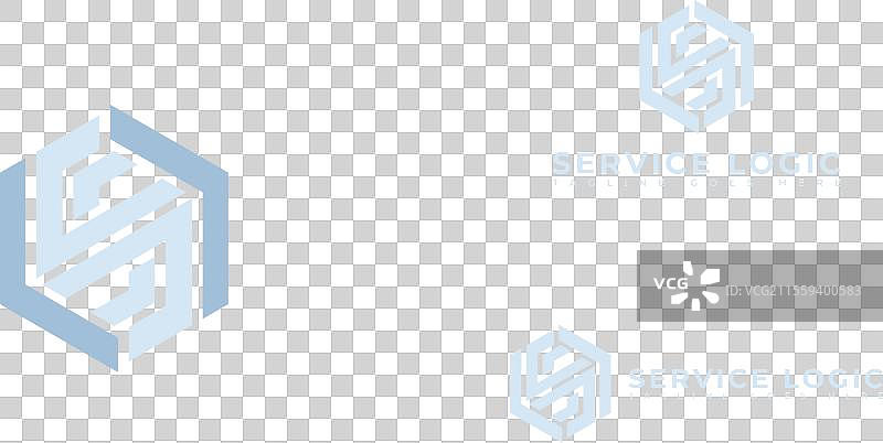 抽象的初始六边形字母SL或LS标志图片素材