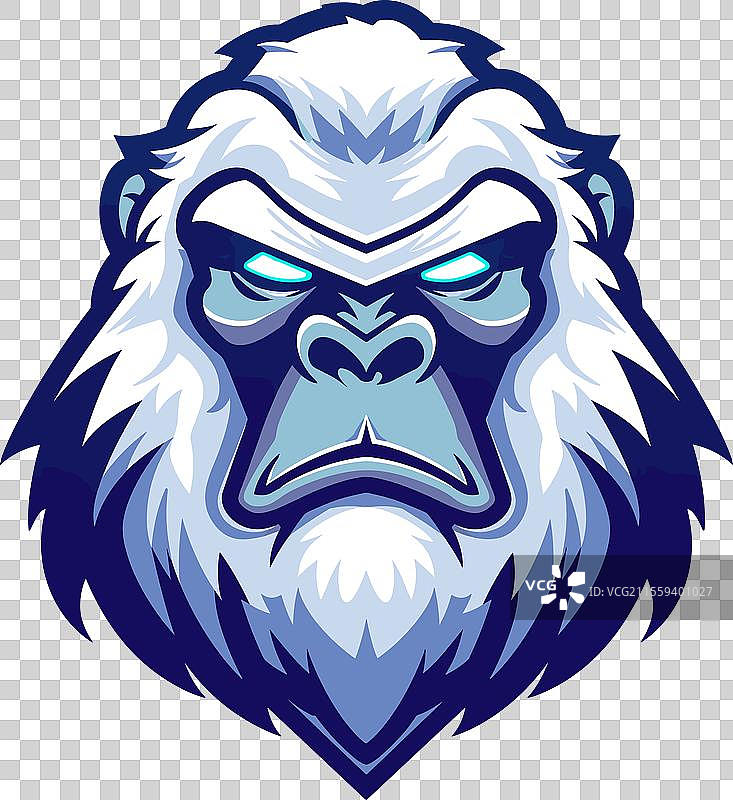 电子竞技标志 雪人 大脚怪 图标 贴纸 标识图片素材