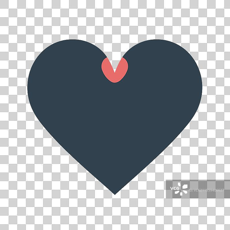 免费时尚设计心形标志符号标签图片素材