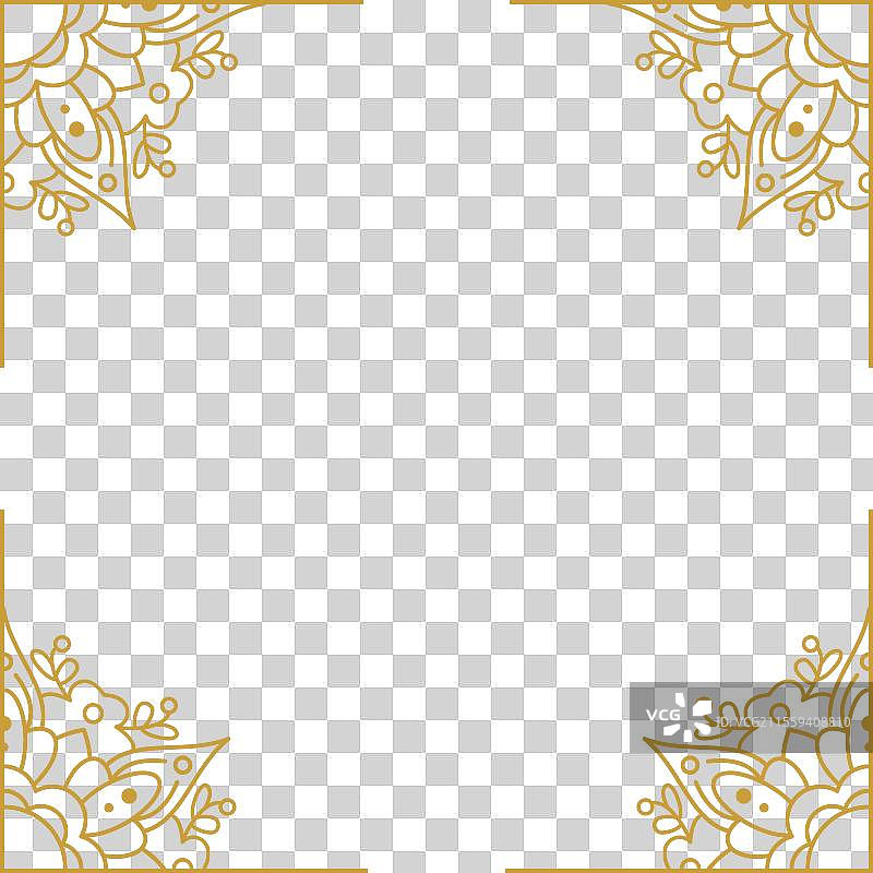 金色曼陀罗婚礼装饰设计图片素材