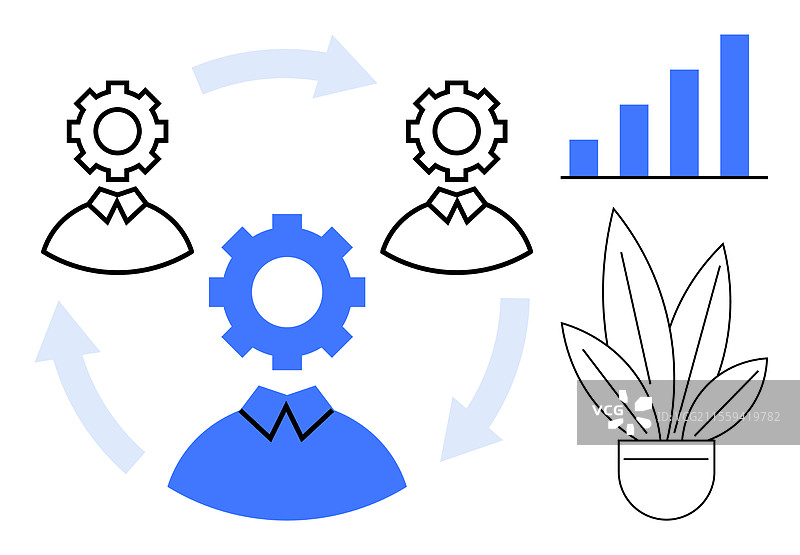 团队合作与成长，充满激情的技术爱好者图片素材