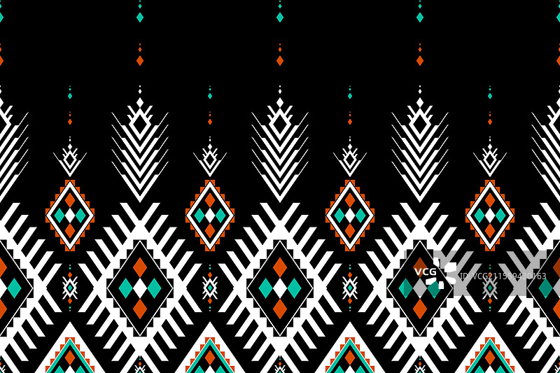 抽象的阿兹特克图案艺术几何民族风格图片素材