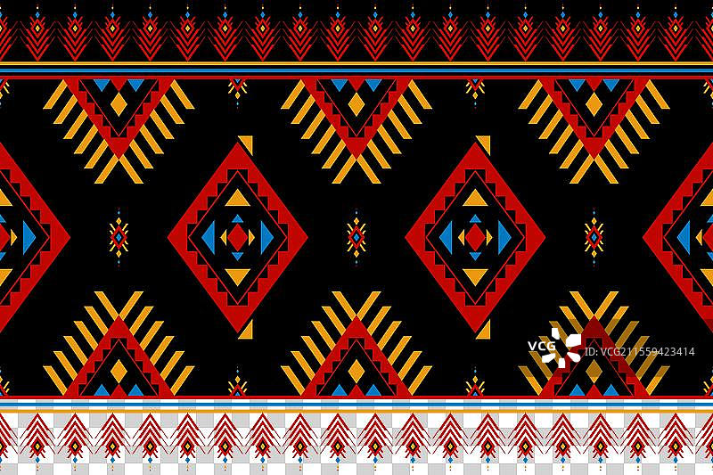 美丽的阿兹特克图案艺术几何民族风格图片素材