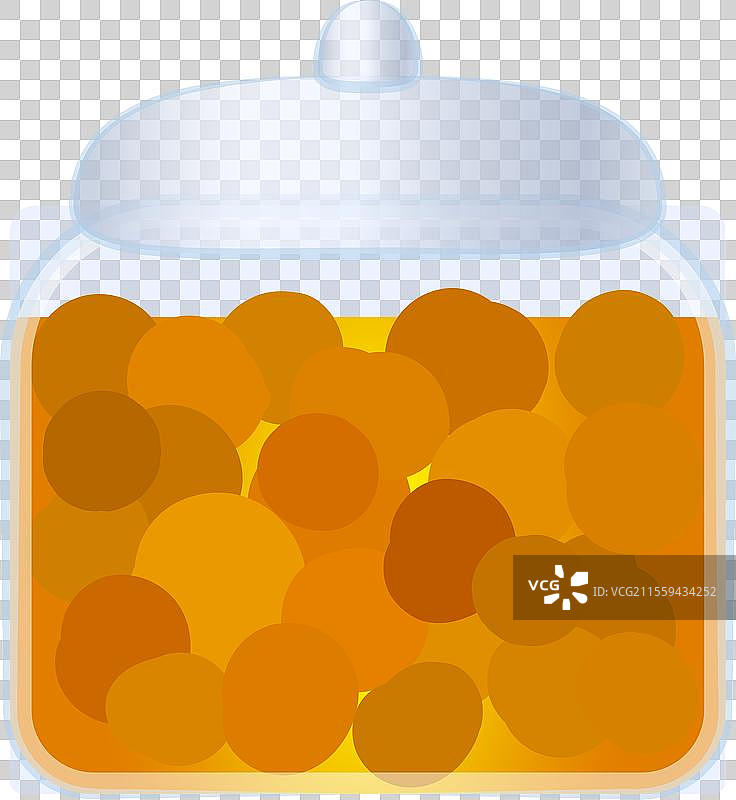 装满橙子的玻璃罐图片素材