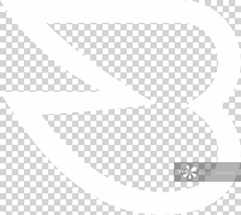 字母B抽象鹅翼简单标志图片素材