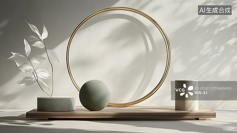【AI数字艺术】装饰台展示图片素材