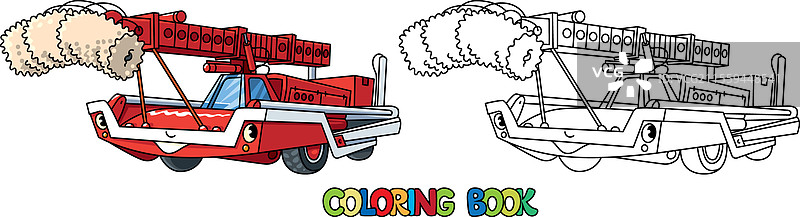 airplane washing car coloring book图片素材