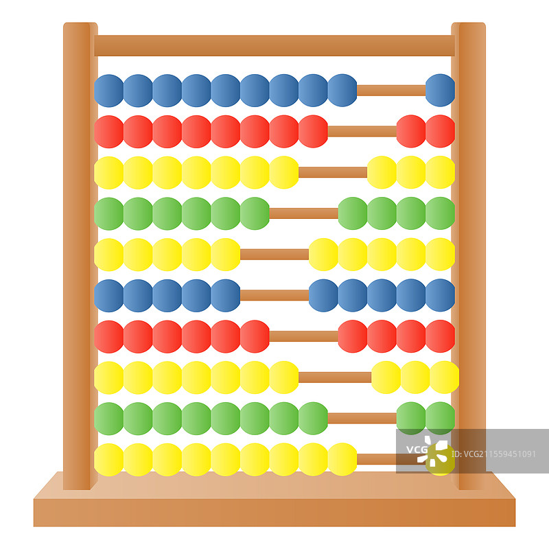 木制算盘数学工具图片素材