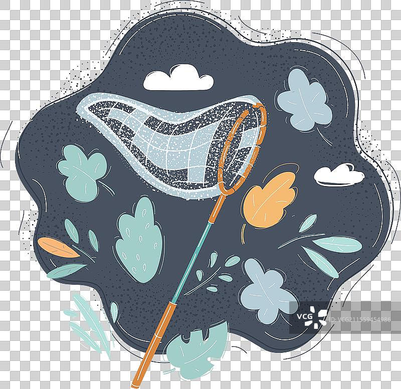 黑暗中的蝴蝶网图片素材