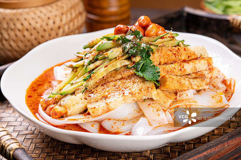 美味好吃的陕西凉皮图片素材