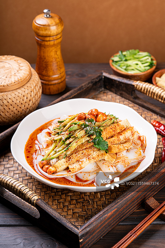 美味好吃的陕西凉皮图片素材