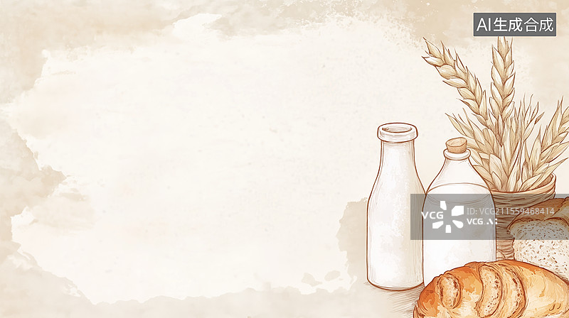 【AI数字艺术】2D卡通居右图片素材