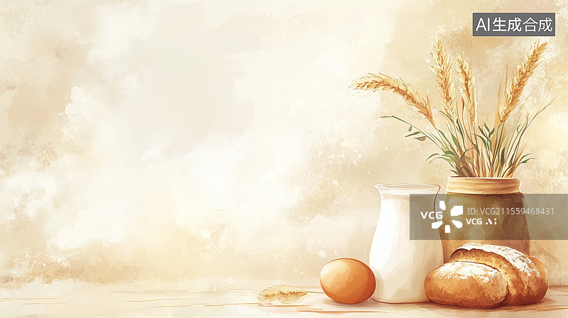 【AI数字艺术】2D卡通居右图片素材