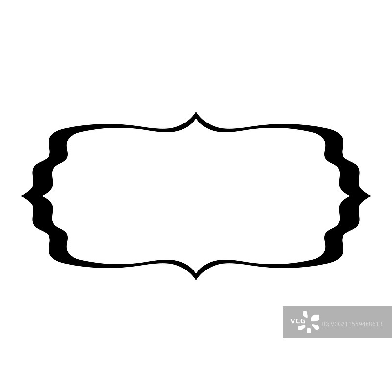 装饰性框架，带有华丽的旋涡，伊斯兰风格框架图片素材