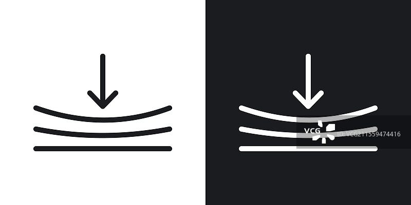 黑白压缩图标集合图片素材