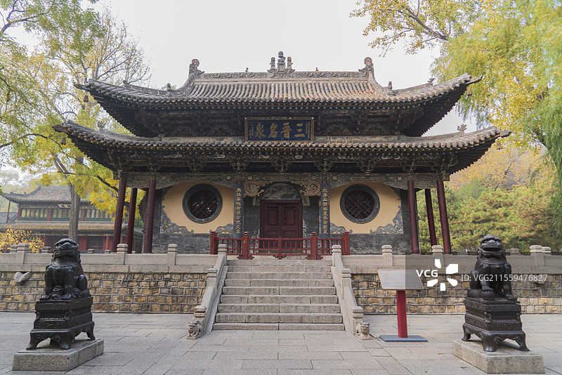 太原晋祠水镜台图片素材