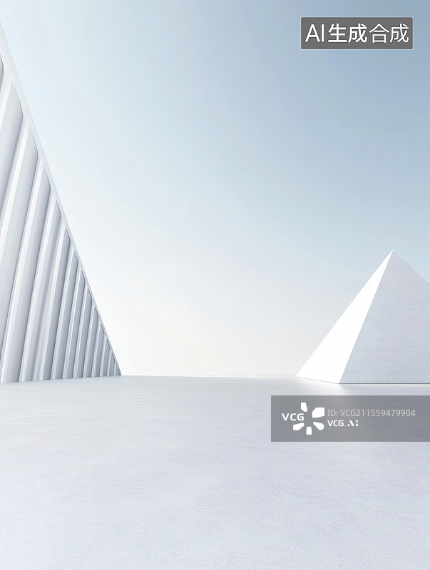【AI数字艺术】现代建筑与几何结构图片素材