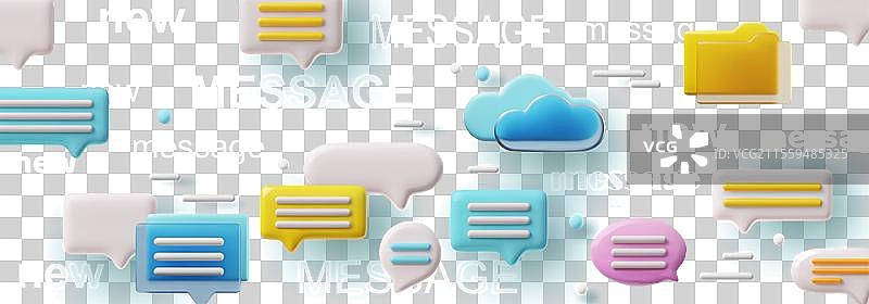 水平3D图像图片素材