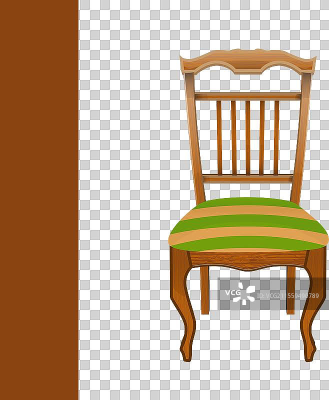 复古设计的手工制作椅子 EPS图片素材