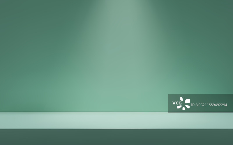 浅绿色房间内的桌面产品图片素材
