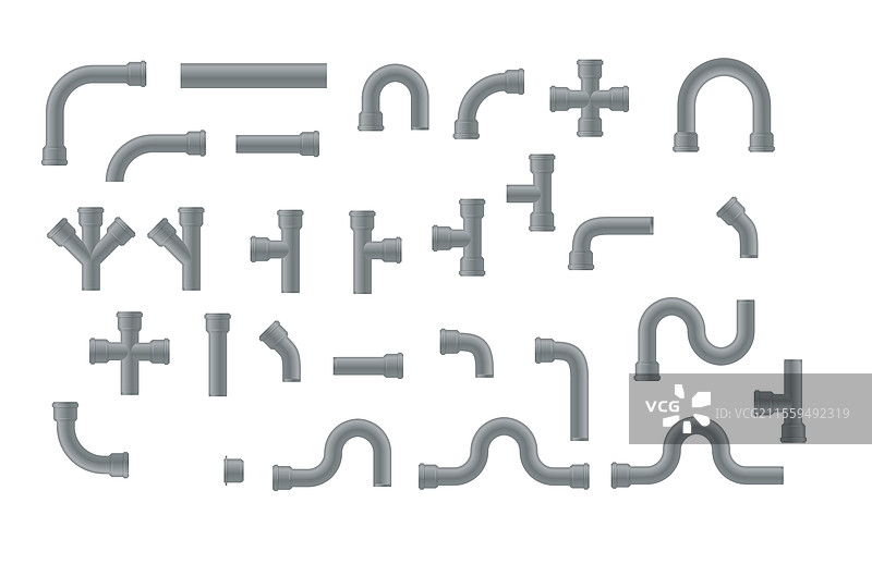 塑料管道行业的废弃管道图片素材