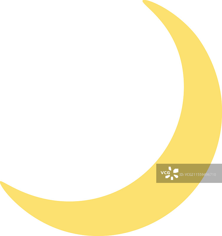 简单的弯月形图片素材
