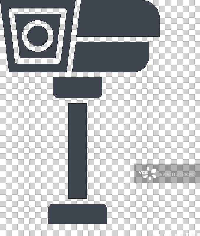 与安全相关的图标监控摄像头符号图形风格图片素材