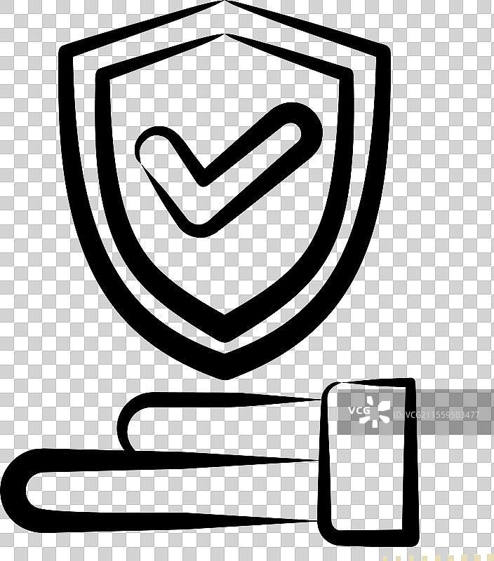 与安全符号手相关的保险图标图片素材