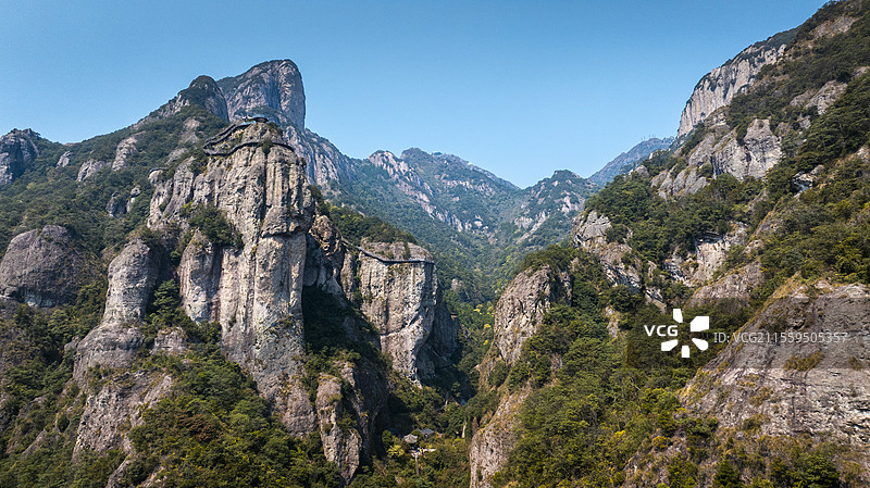浙江温州雁荡山灵岩景区 断肠崖图片素材