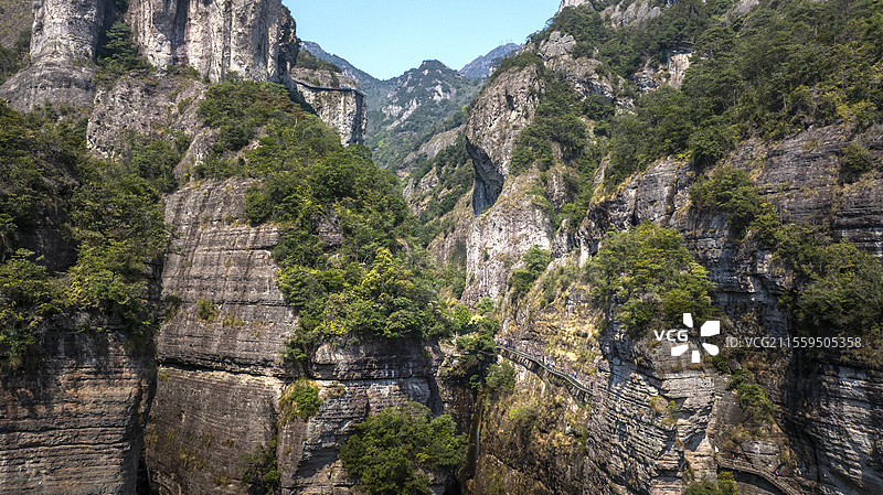 浙江温州雁荡山灵岩景区 断肠崖图片素材