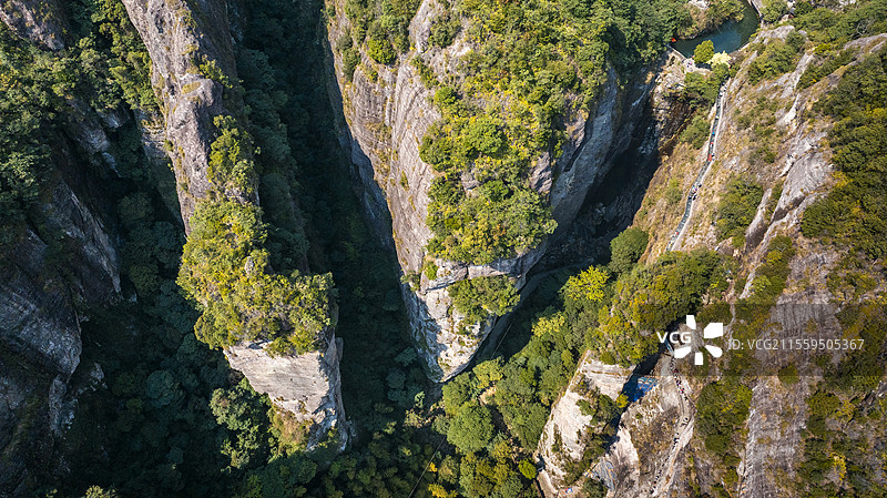 浙江温州雁荡山灵岩景区 断肠崖图片素材
