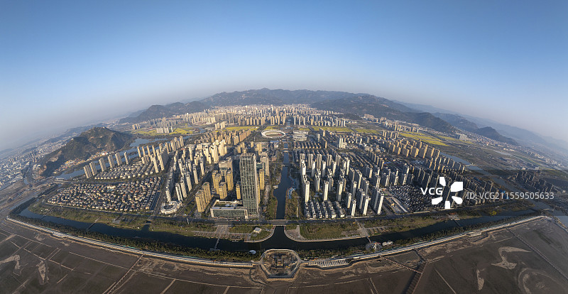 温州乐清市航拍图片素材