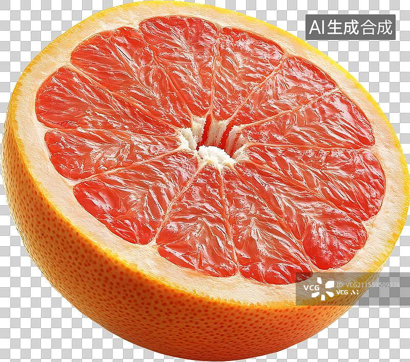 【AI数字艺术】切开的西柚图片素材