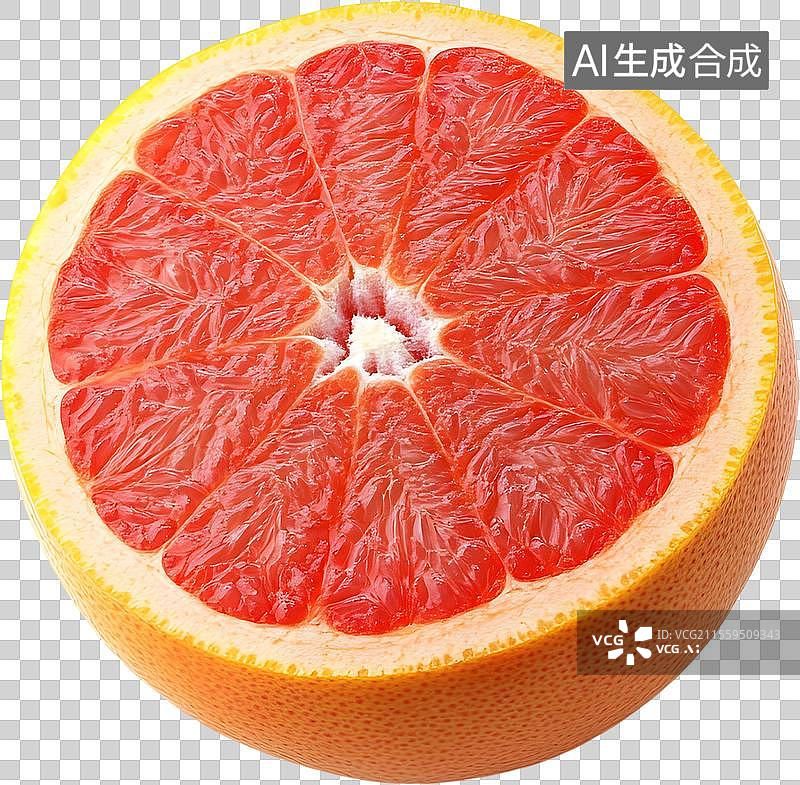 【AI数字艺术】切开的西柚图片素材