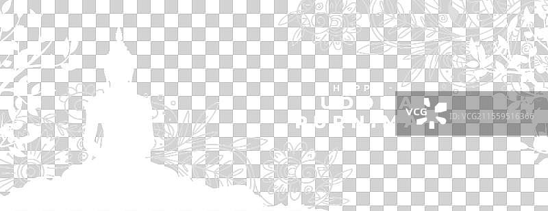 印度节日佛陀圆满节活动横幅图片素材