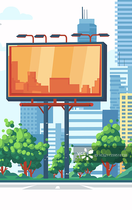 城市环境中的广告牌图片素材