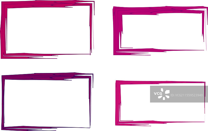 品红色紫色抽象矩形不规则形状图片素材