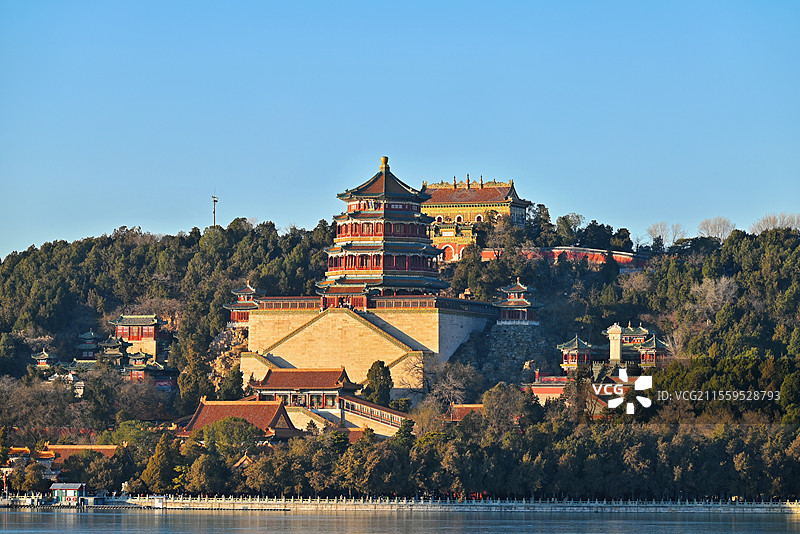 北京颐和园佛香阁图片素材