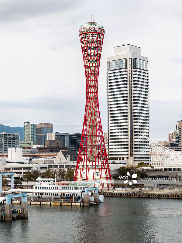 日本神户美利坚公园神户港塔风光图片素材