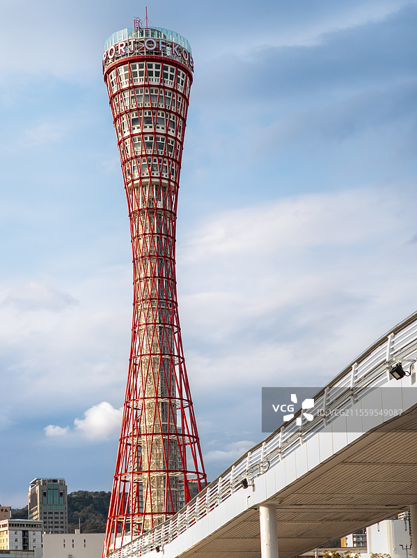 日本神户美利坚公园神户港塔风光图片素材