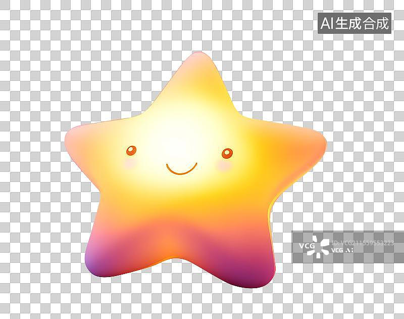 【AI数字艺术】发光的星星图片素材