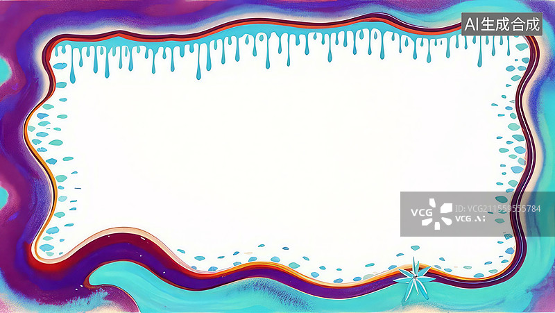 【AI数字艺术】2D卡通环绕-窑火流霞-中国非遗传统文化国潮祥云古典纹样背景壁纸边框装饰设计艺术东方元素图片素材