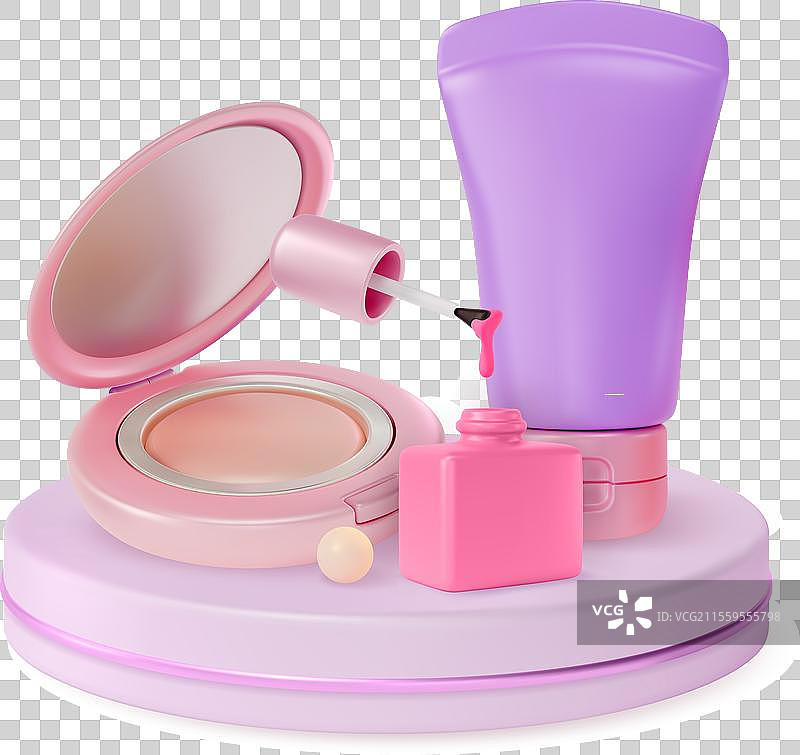 3D化妆品概念基础液图片素材