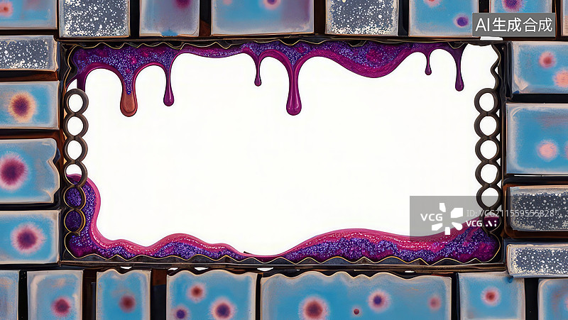 【AI数字艺术】2D卡通环绕-窑火流霞-中国非遗传统文化国潮祥云古典纹样背景壁纸边框装饰设计艺术东方元素图片素材