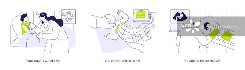 小儿心脏病学抽象概念图片素材