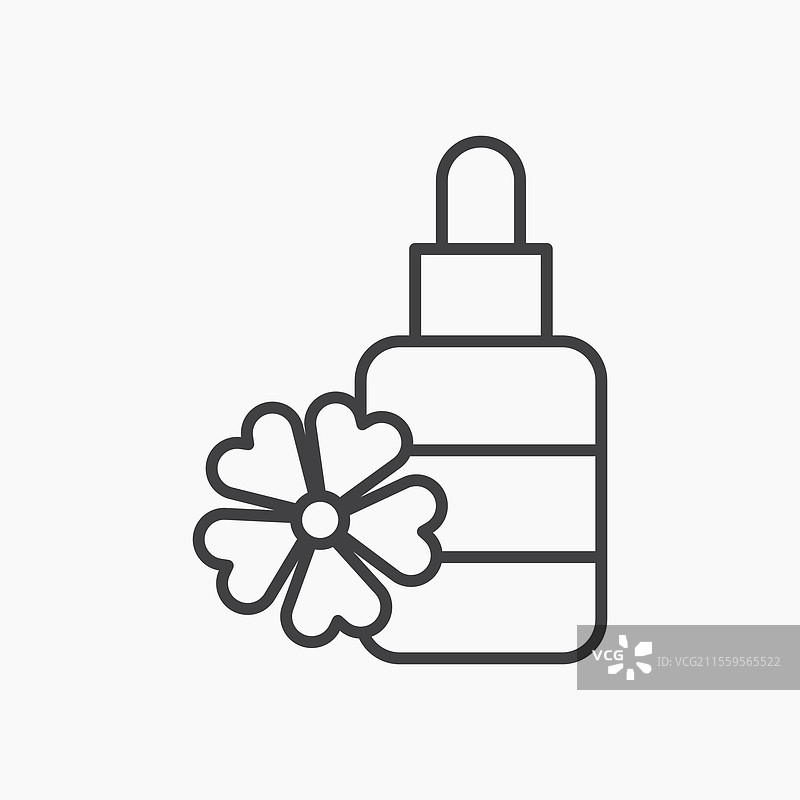 巴赫花精图标，黑色线条设计图片素材