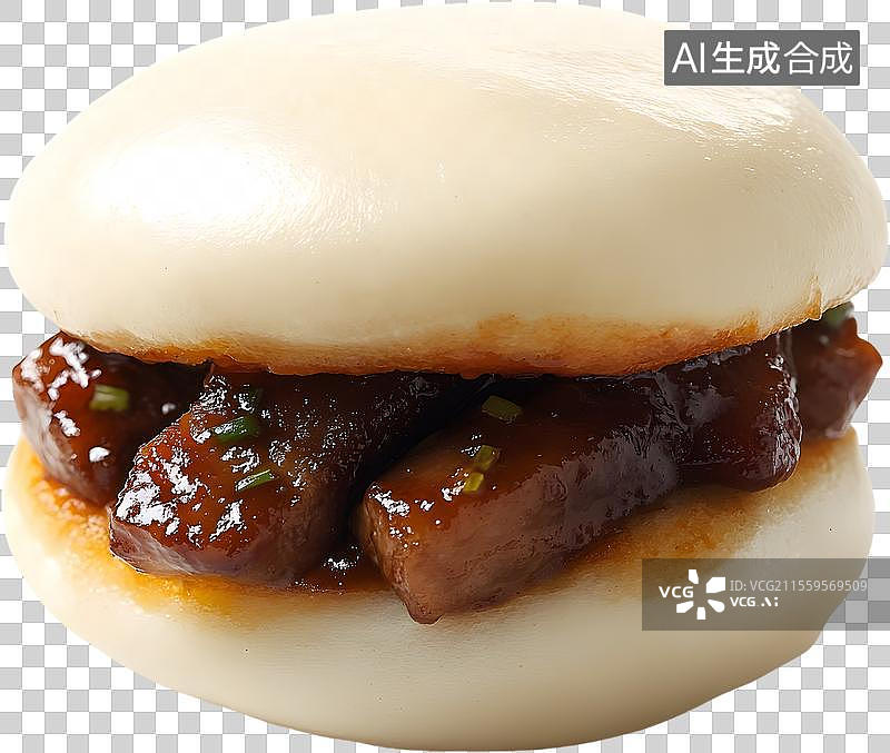 【AI数字艺术】中式传统小吃肉夹馍图片素材