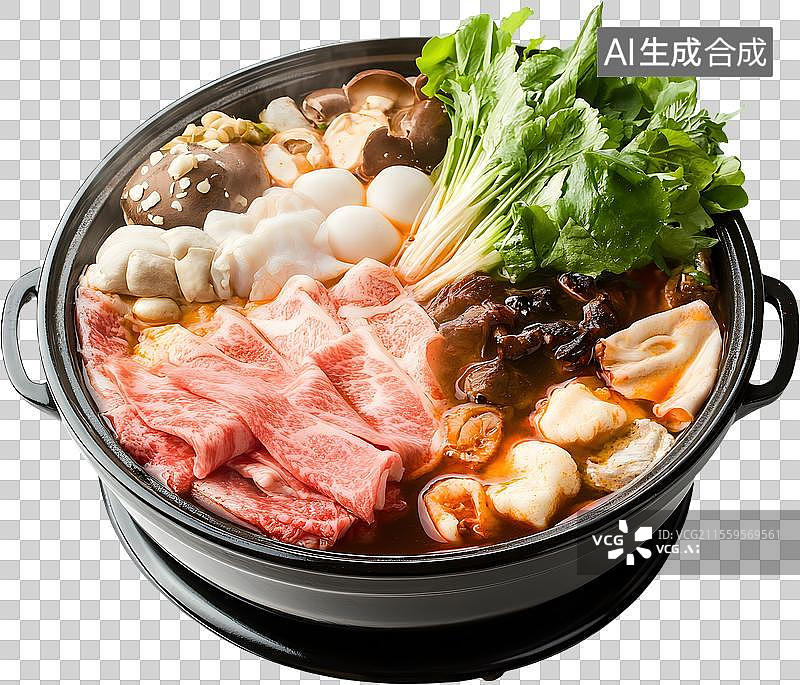 【AI数字艺术】热气腾腾的美味火锅图片素材