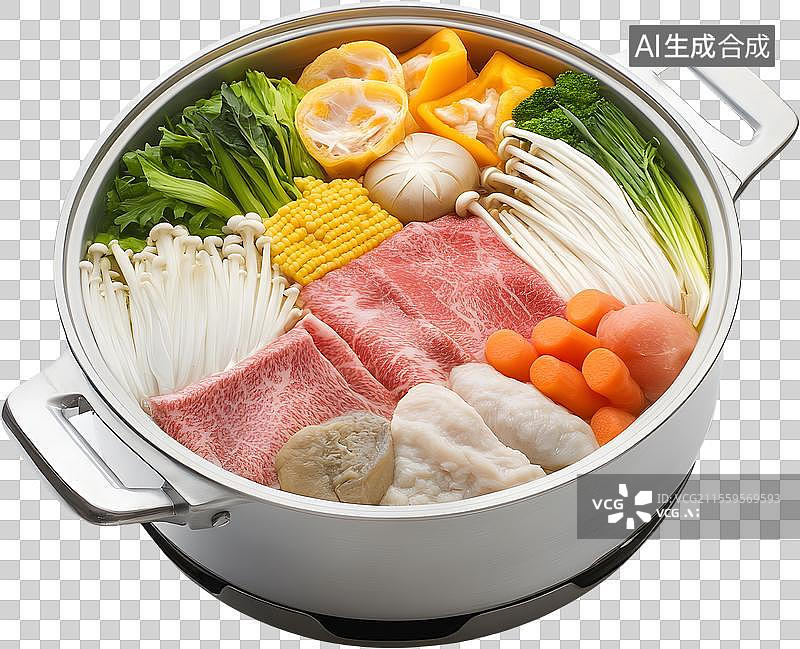 【AI数字艺术】热气腾腾的美味火锅图片素材