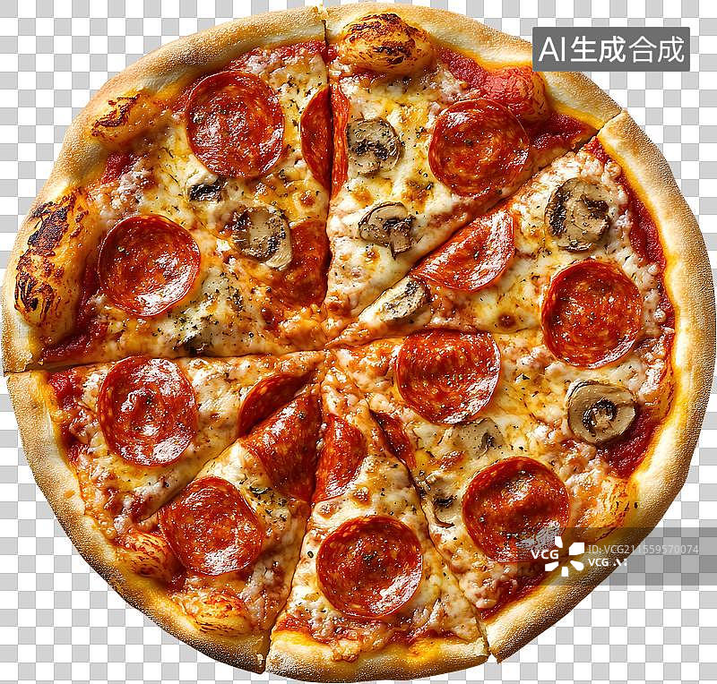 【AI数字艺术】美味意式披萨图片素材